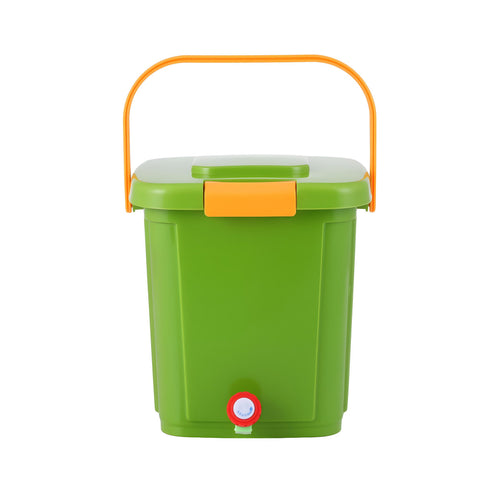Gardeon 15L Green Kitchen Compost Bin with Drain Tap