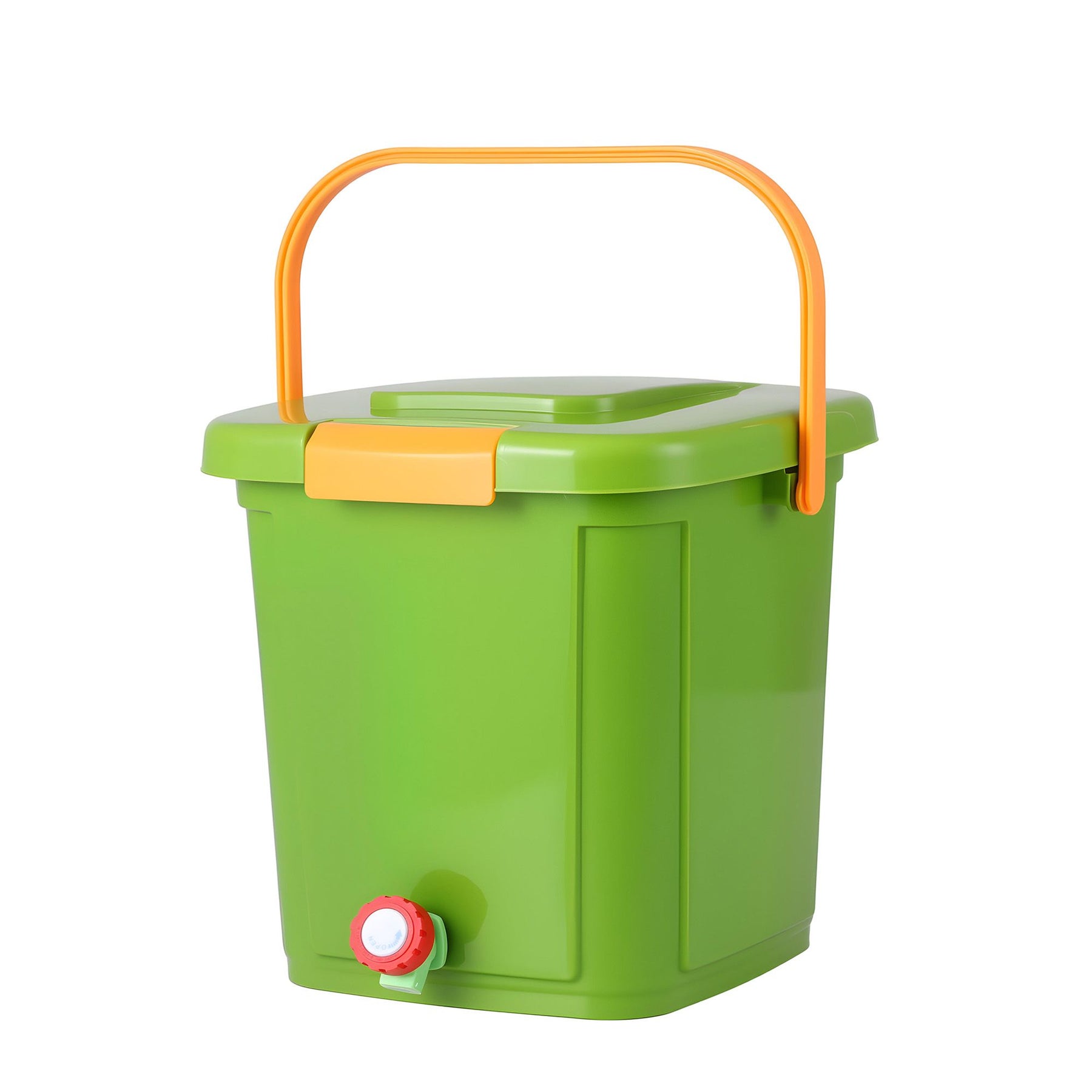 Gardeon 15L Green Kitchen Compost Bin with Drain Tap