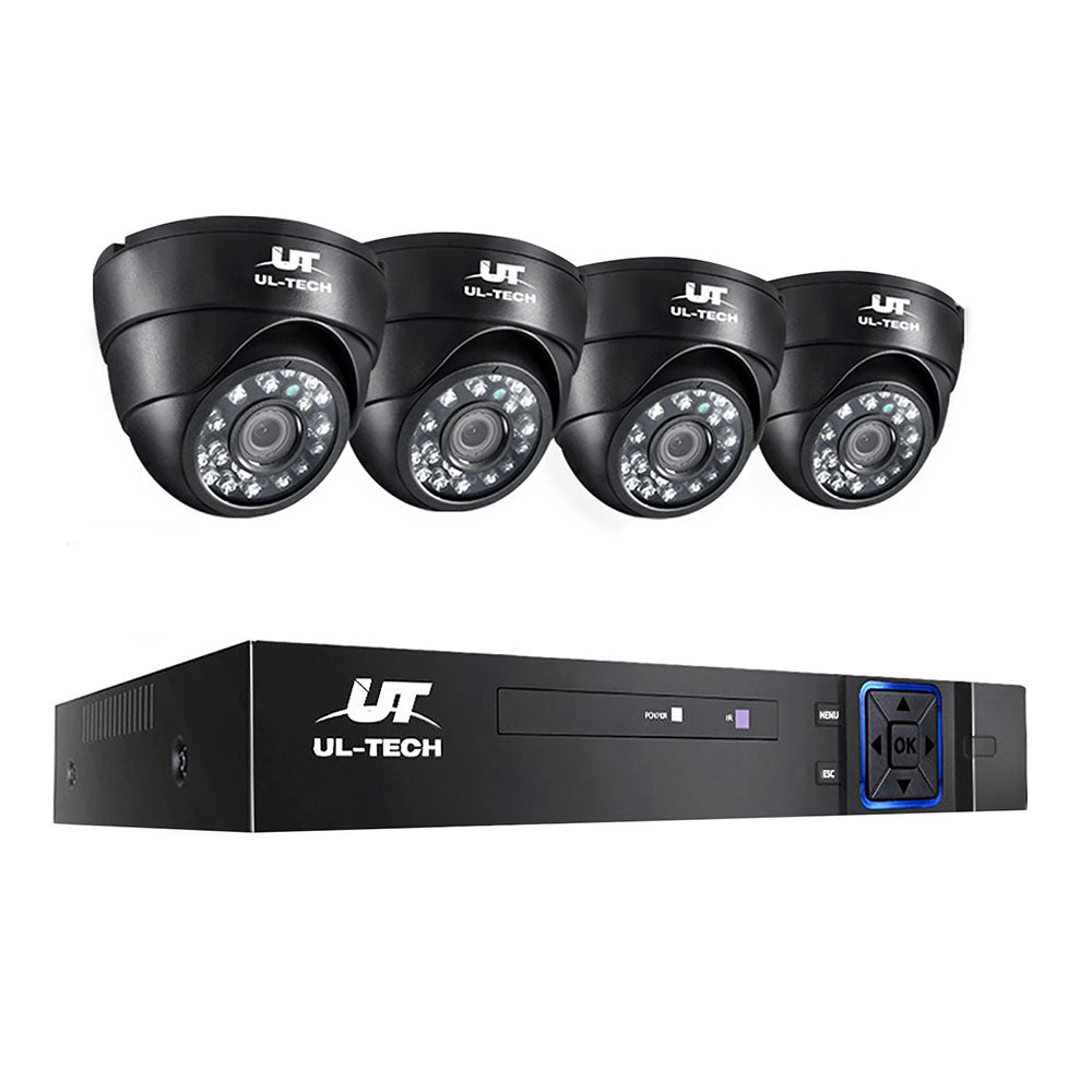 UL-tech CCTV Security System 4CH DVR 4 Cameras 1080p - SuperSaverAU - view 1