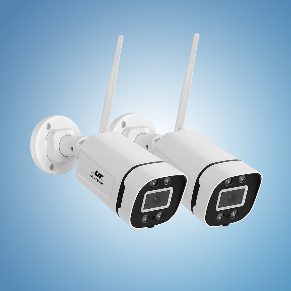 UL-tech Wireless 3MP CCTV Cameras with Night Vision - 2 Pack