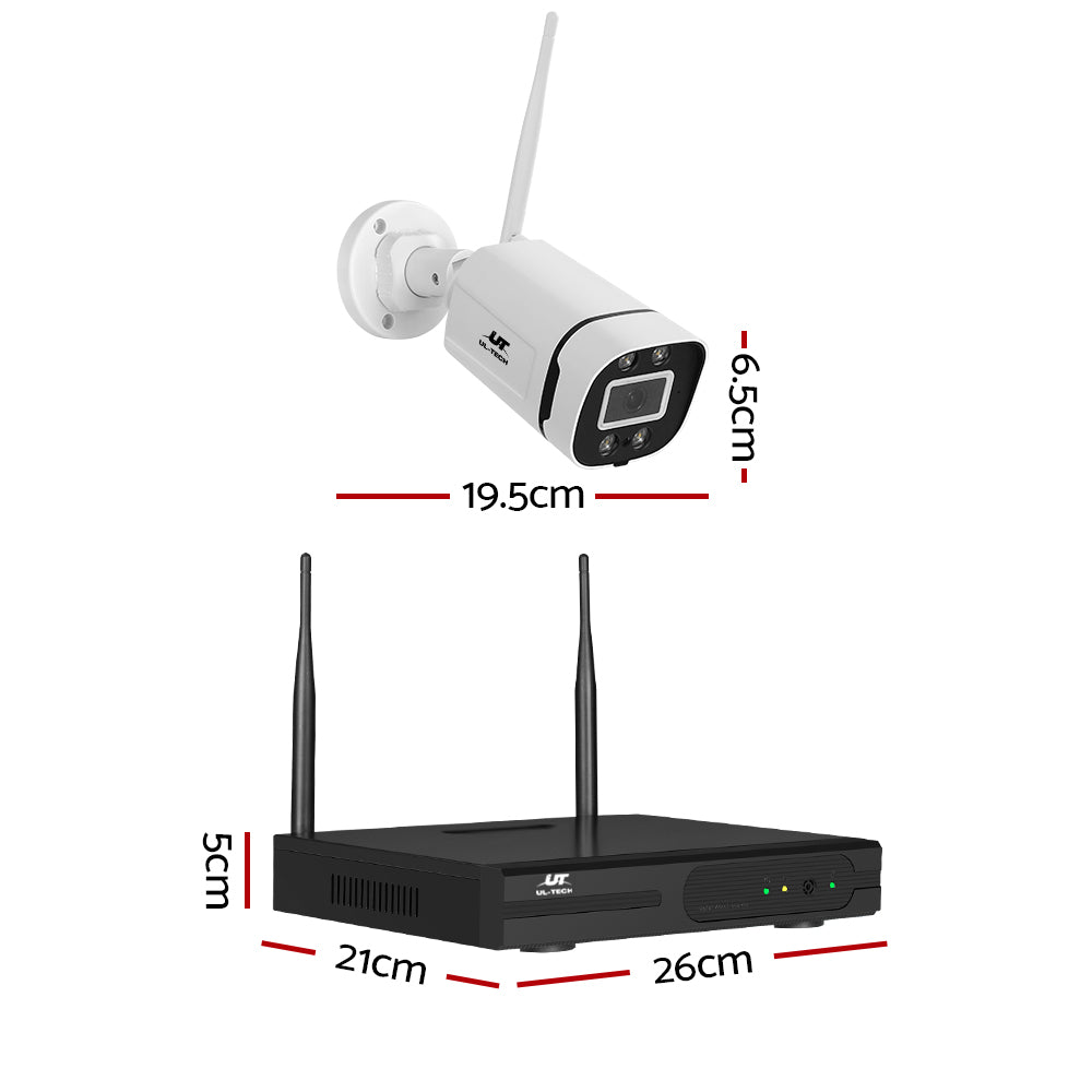 UL-tech Wireless Security Camera System 3MP 8CH NVR with 4 Cameras, IP65, H.265+ - SuperSaverAU - view 2