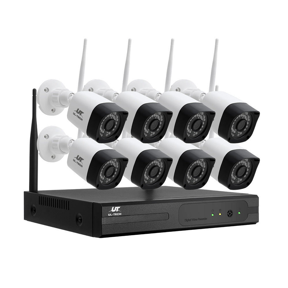 UL-tech 3MP Wireless CCTV 8CH 8 Square Camera - SuperSaverAU - view 1