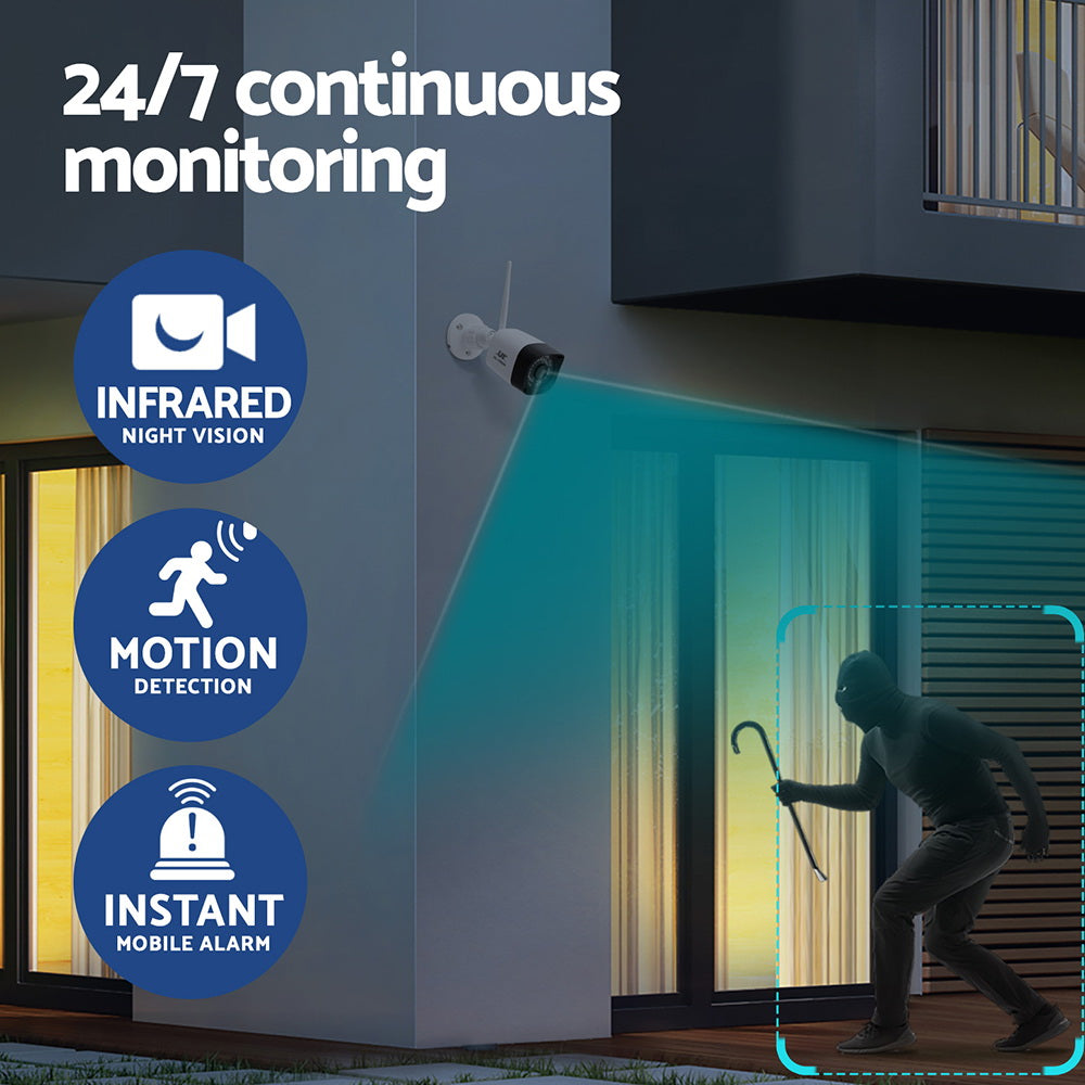 UL-tech 3MP Wireless CCTV 8CH 8 Square Camera - SuperSaverAU - view 5