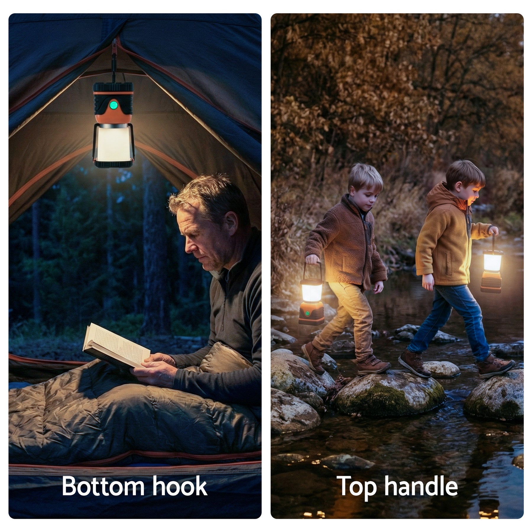 Weisshorn LED Camping Lanterns 1000LM - 2 Pack