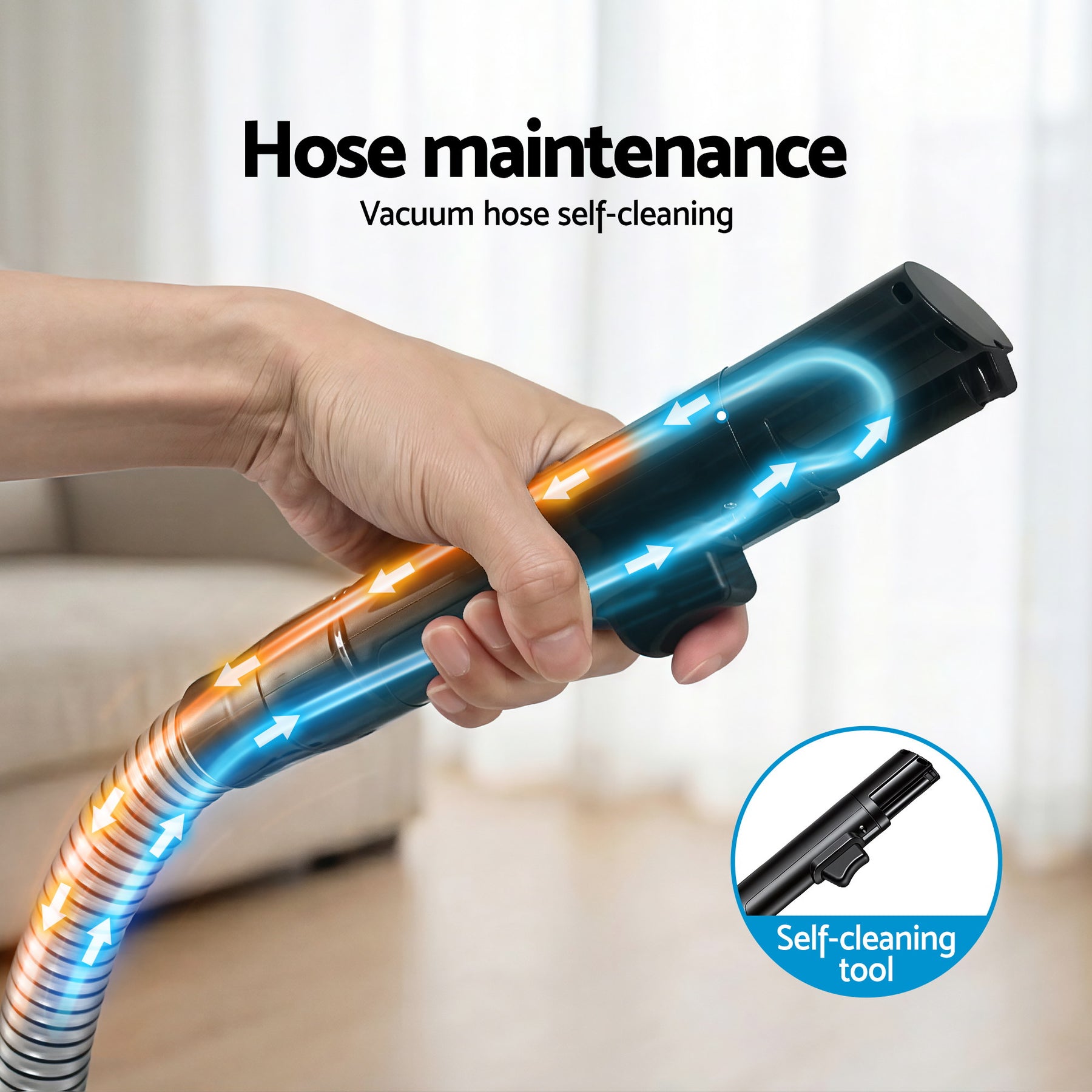 Devanti Carpet Washer Vacuum Cleaner 600W 13kpa Hose Self-Cleaning Function - SuperSaverAU - view 7