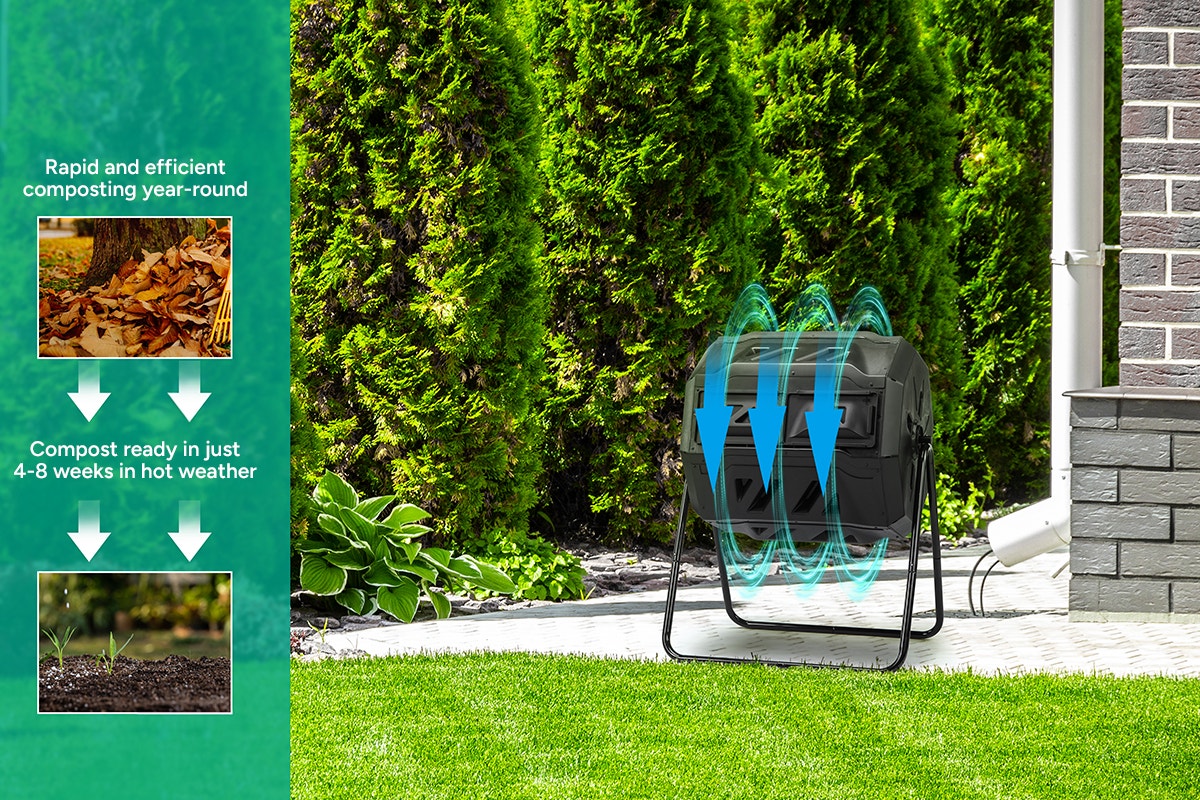 Certa 160L Outdoor Tumbling Compost Bin