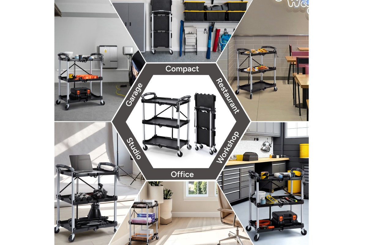 Certa Foldable Utility Storage Cart