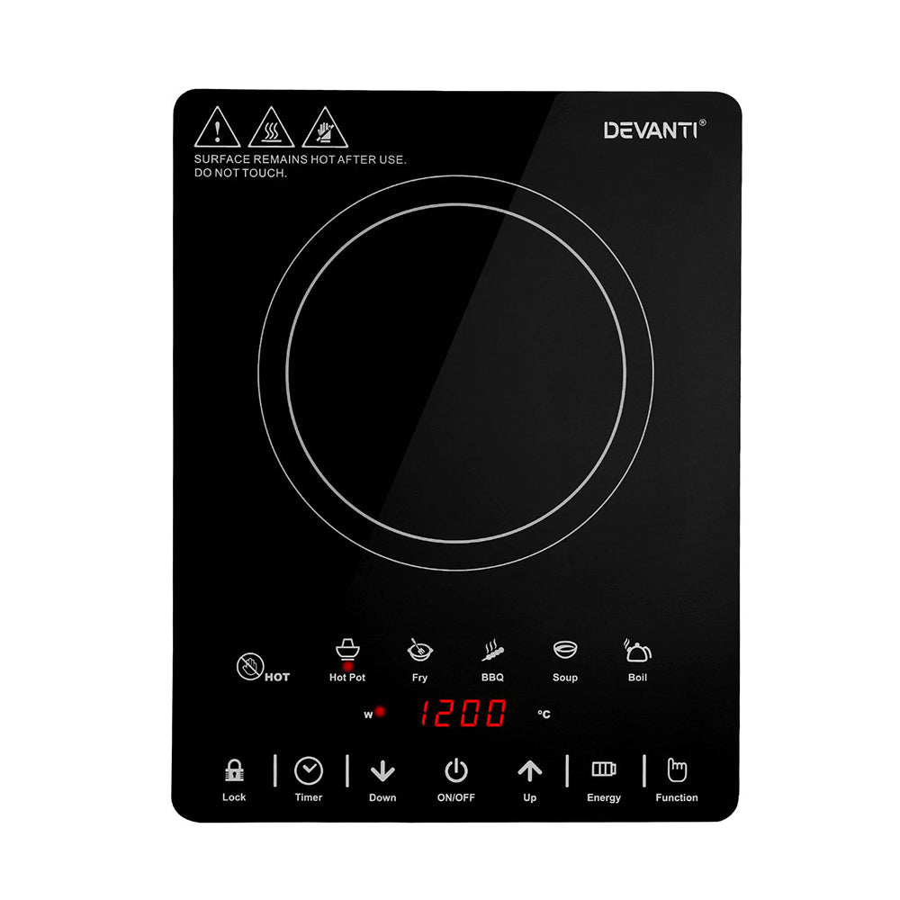 Devanti Electric Ceramic Cooktop 30cm - SuperSaverAU - view 2