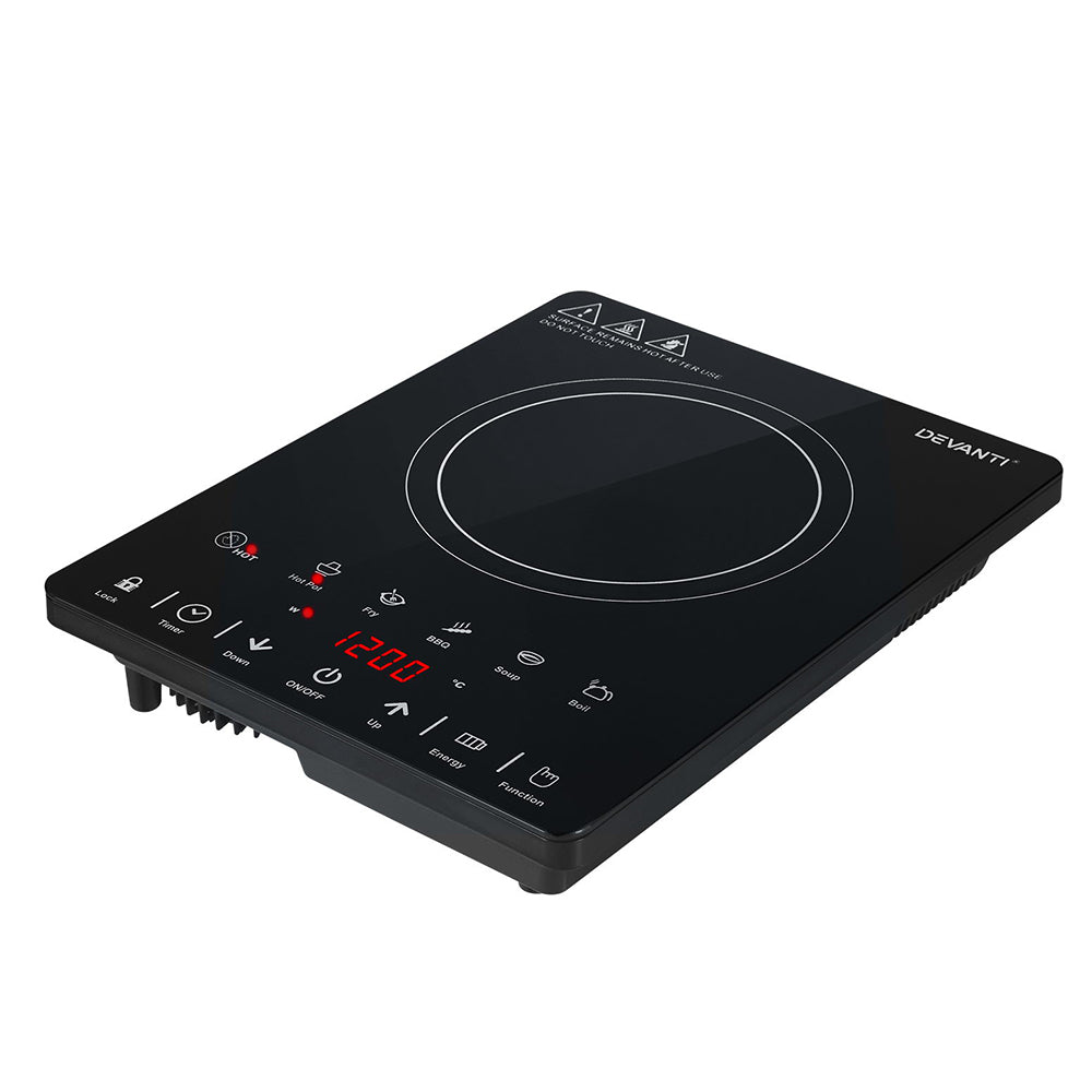Devanti Electric Ceramic Cooktop 30cm - SuperSaverAU - view 4