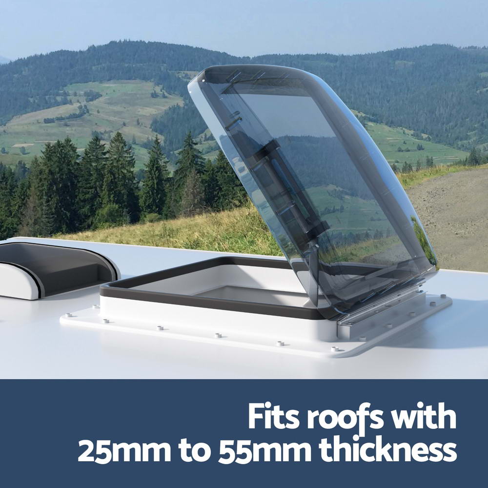 Weisshorn Caravan Roof Vent with Flyscreen - White