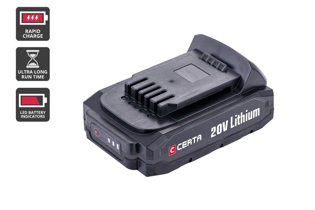 Certa PowerPlus 20V 2.0Ah Lithium Battery | SuperSaverAU