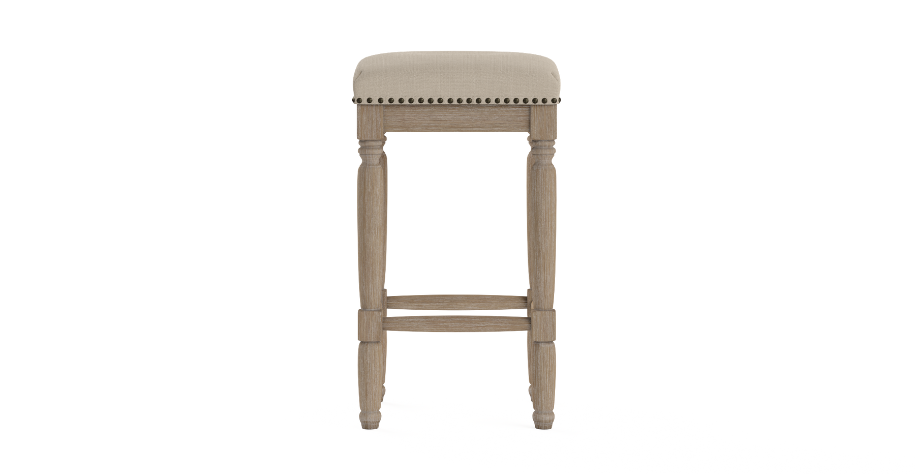 Brosa Clovis Set of 2 Counter Stools (French Beige, 65cm)