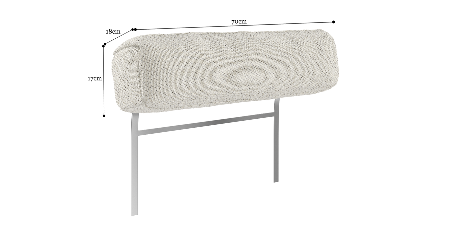 Brosa Como Headrest - Seashell White)