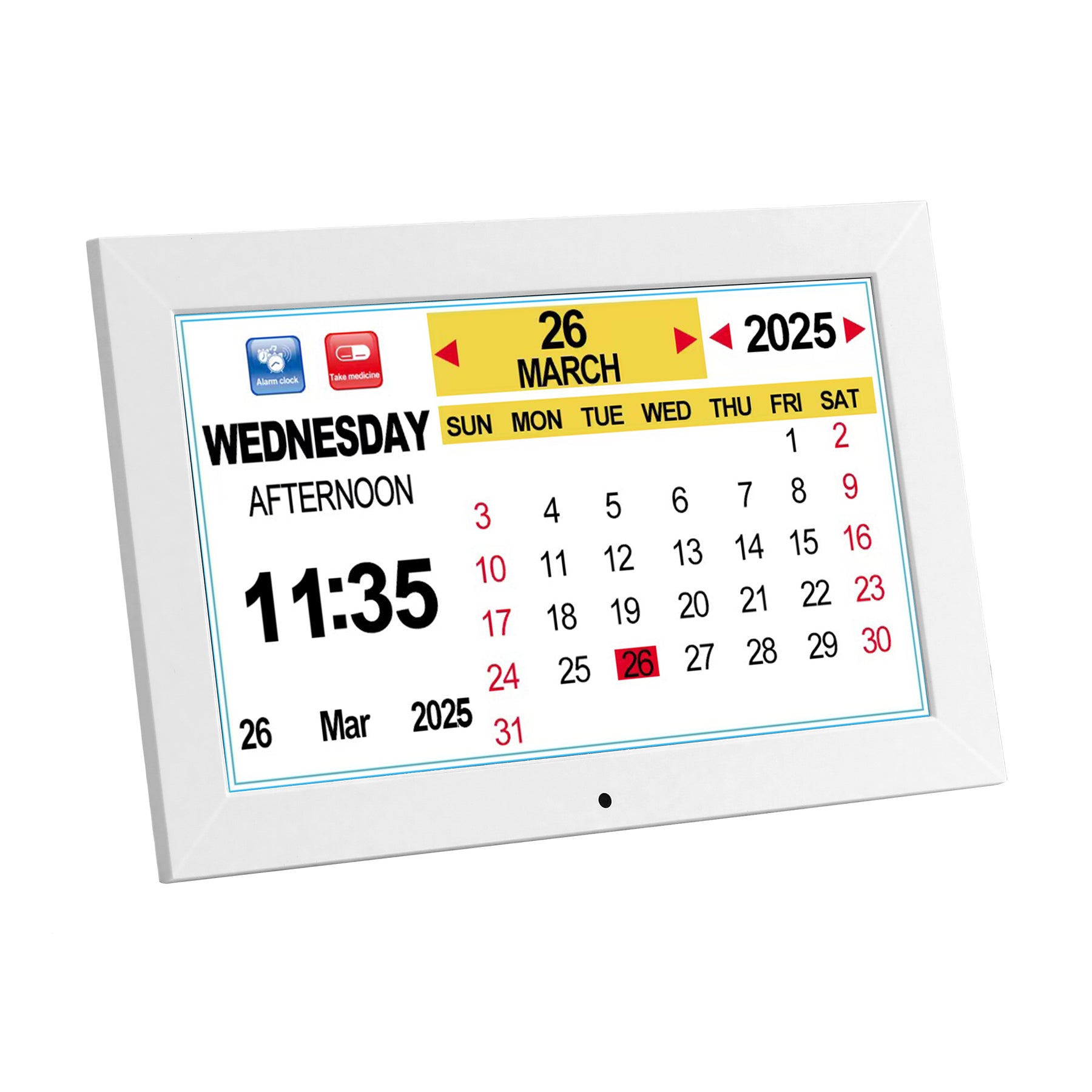 Artiss 10-inch Digital Day Clock with Alarms, Reminders & Photo Frame - SuperSaverAU - view 2