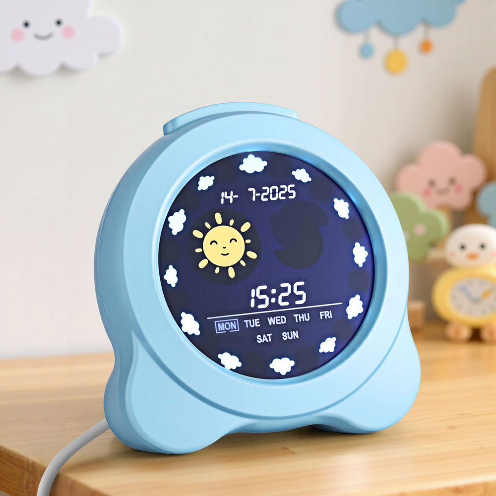 Artiss 3.8" Digital Day Clock with Dual Alarm, Nature Sounds, Adjustable Brightness - SuperSaverAU - view 7