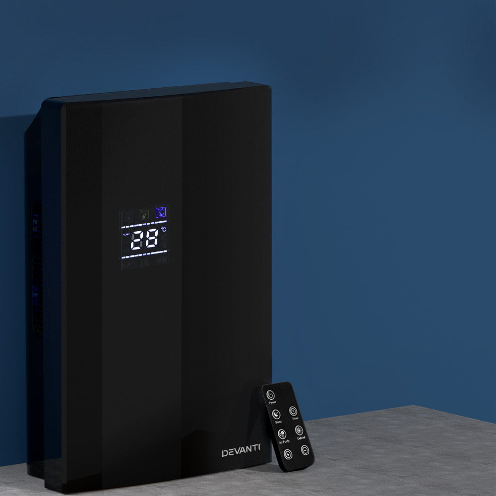 Devanti Dehumidifier 2L Air Purifier Black - SuperSaverAU - view 8