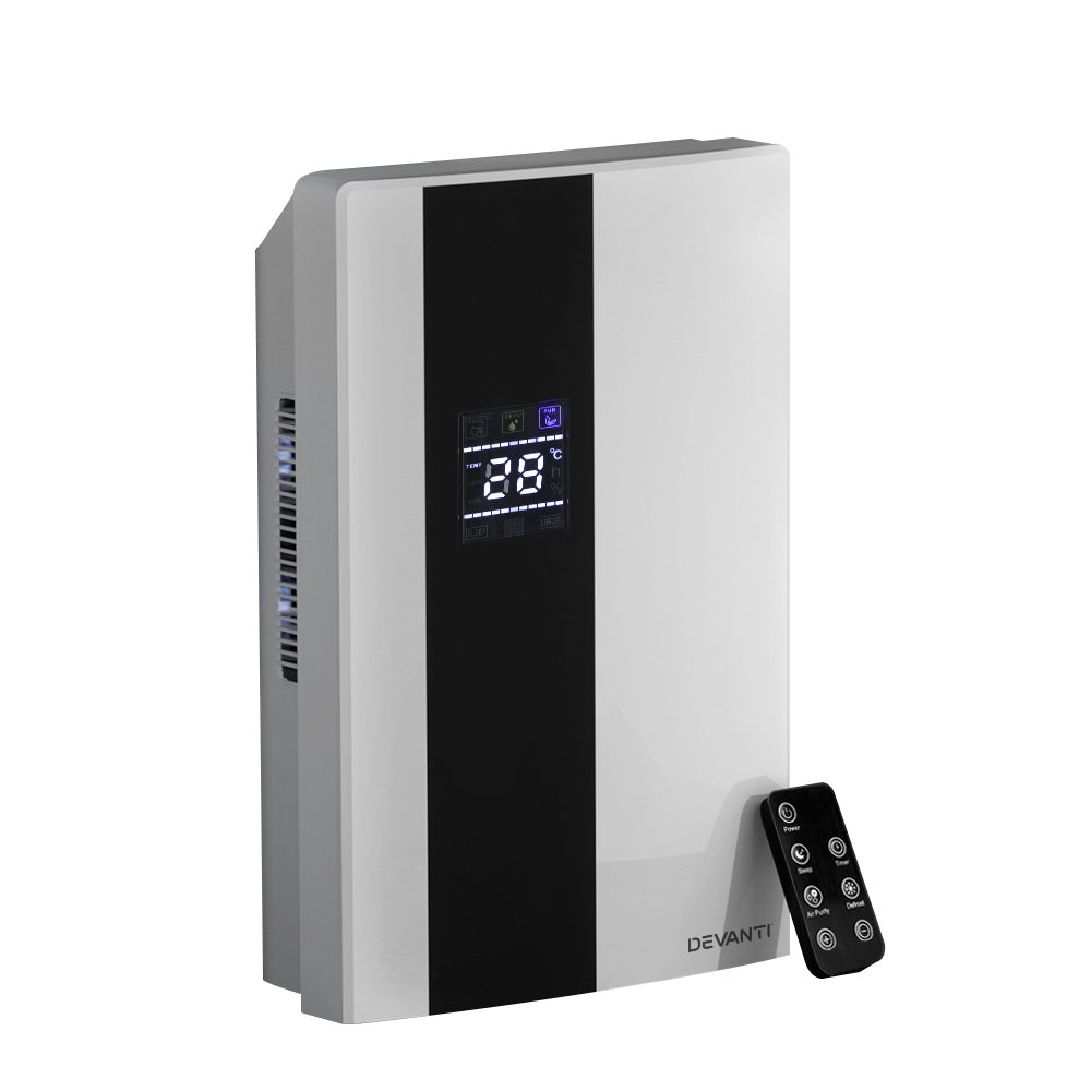 Devanti Dehumidifier 2L Air Purifier White - SuperSaverAU - view 1