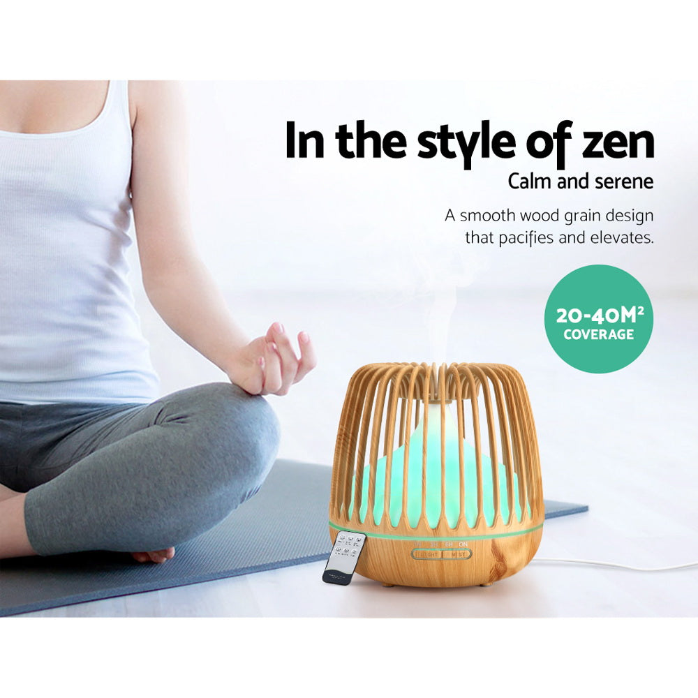 Devanti Aroma Diffuser Aromatherapy Remote 500ml - SuperSaverAU - view 5