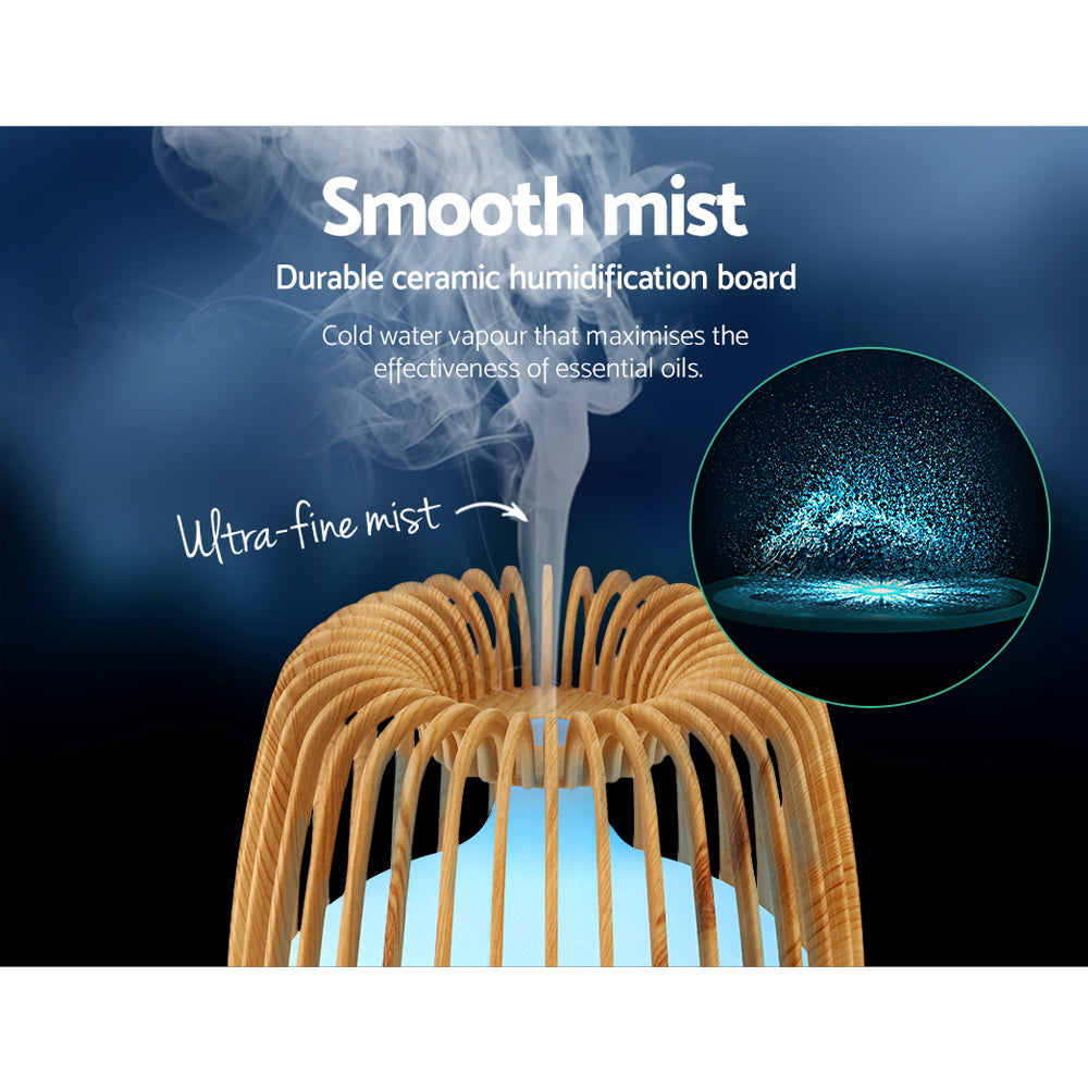 Devanti Aroma Diffuser Aromatherapy Remote 500ml - SuperSaverAU - view 7