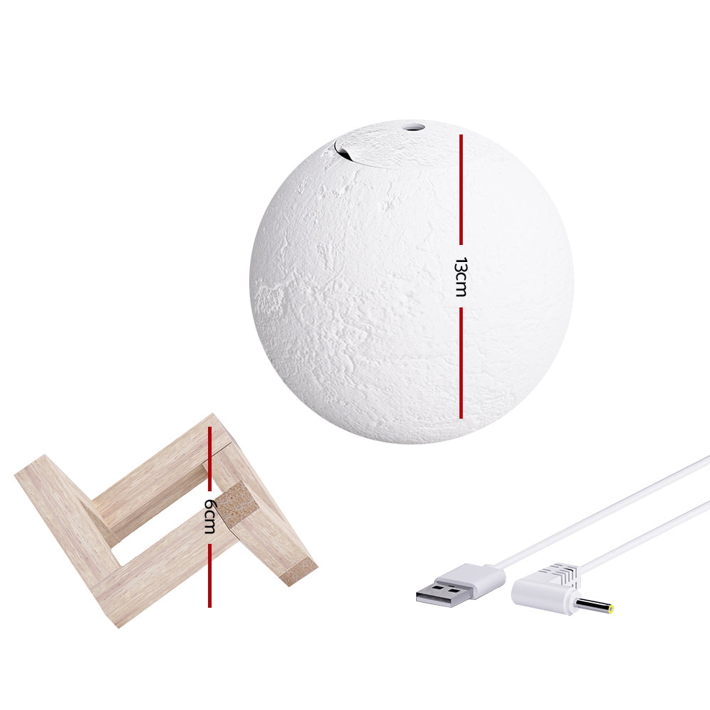 Devanti Aroma Diffuser 880ml Moon Lamp, 4-in-1 Humidifier & Night Light - SuperSaverAU - view 2