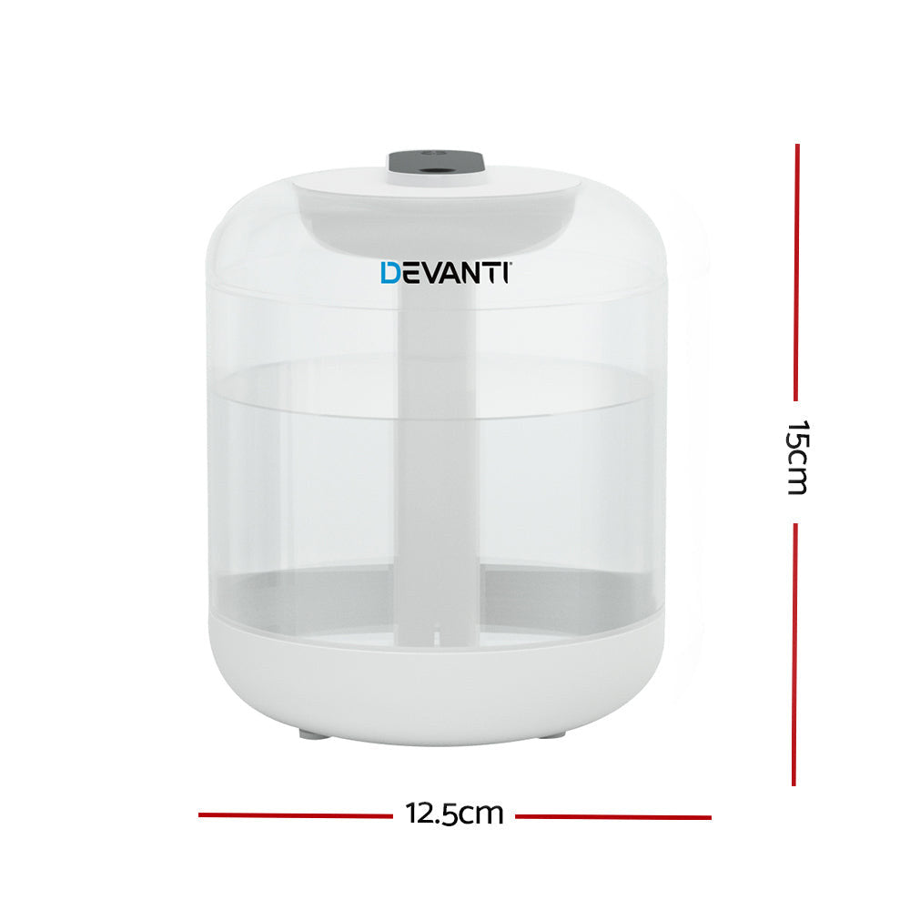Devanti Ultrasonic Aroma Diffuser 1L - Humidifier, Purifier, Night Light - SuperSaverAU - view 2