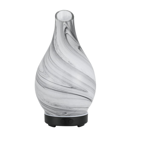 Devanti Aromatherapy Aroma Diffuser Essential Oil Humidifier LED Glass Marble - SuperSaverAU - view 1