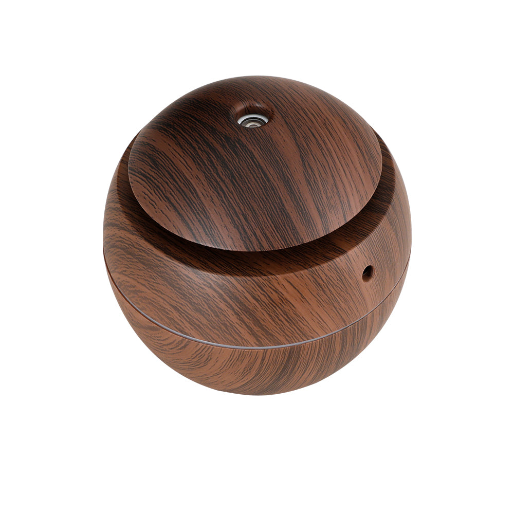 Devanti Aroma Diffuser Aromatherapy Dark Wood 130ml - SuperSaverAU - view 3