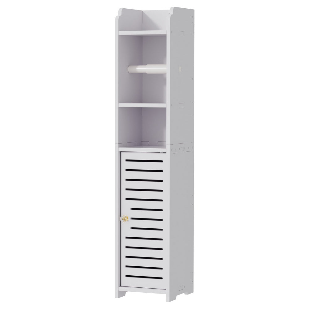 Artiss White Bathroom Cabinet - 3-Tier Toilet Roll Holder Organizer - SuperSaverAU - view 3