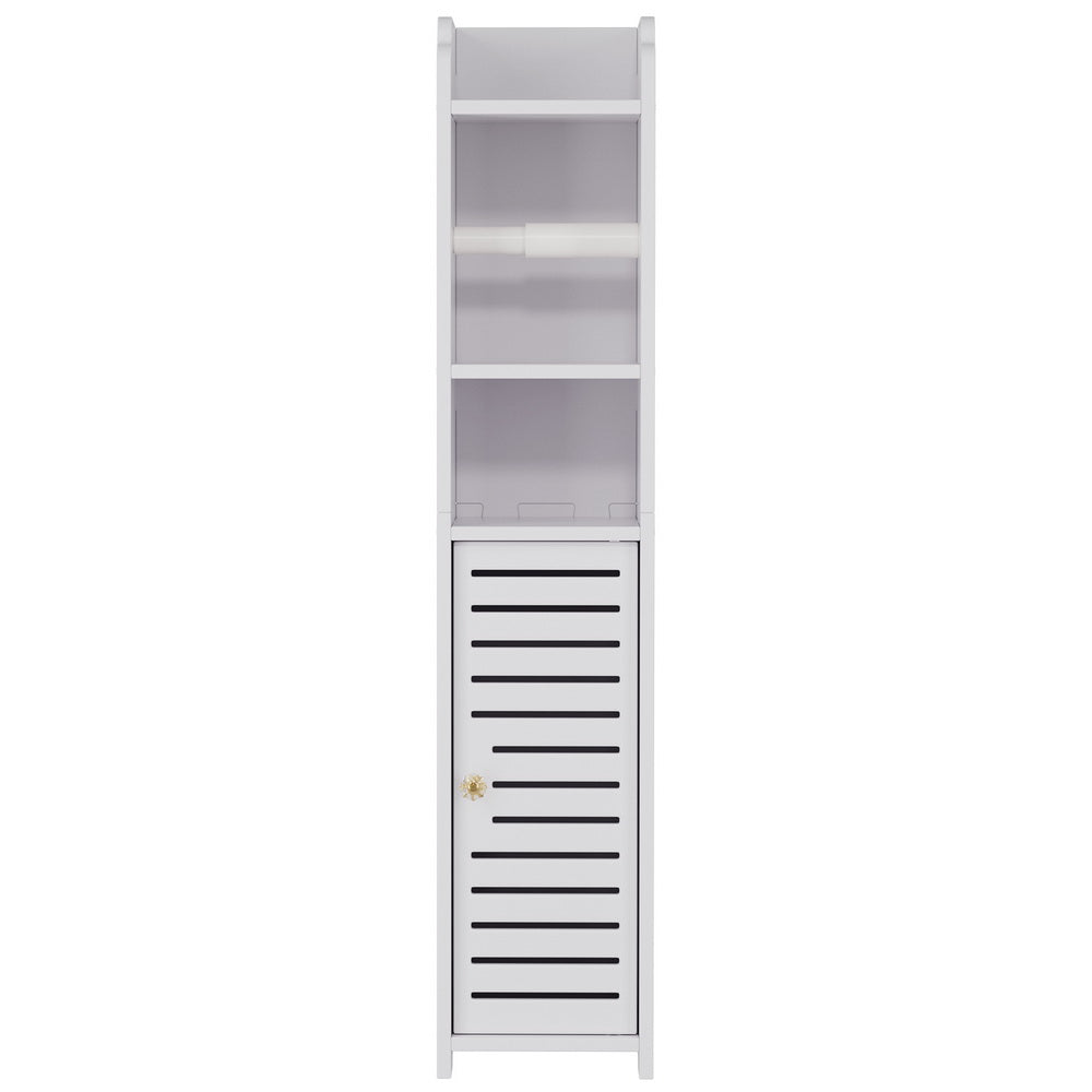 Artiss White Bathroom Cabinet - 3-Tier Toilet Roll Holder Organizer - SuperSaverAU - view 5