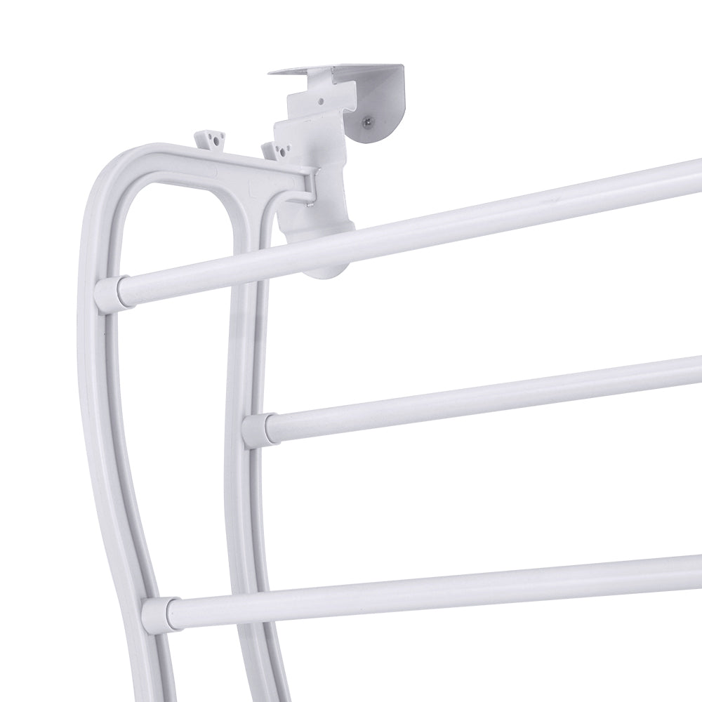 Artiss Shoe Rack 12-Tier Hanging Over Door Organiser for 24 Pairs, White - SuperSaverAU - view 3