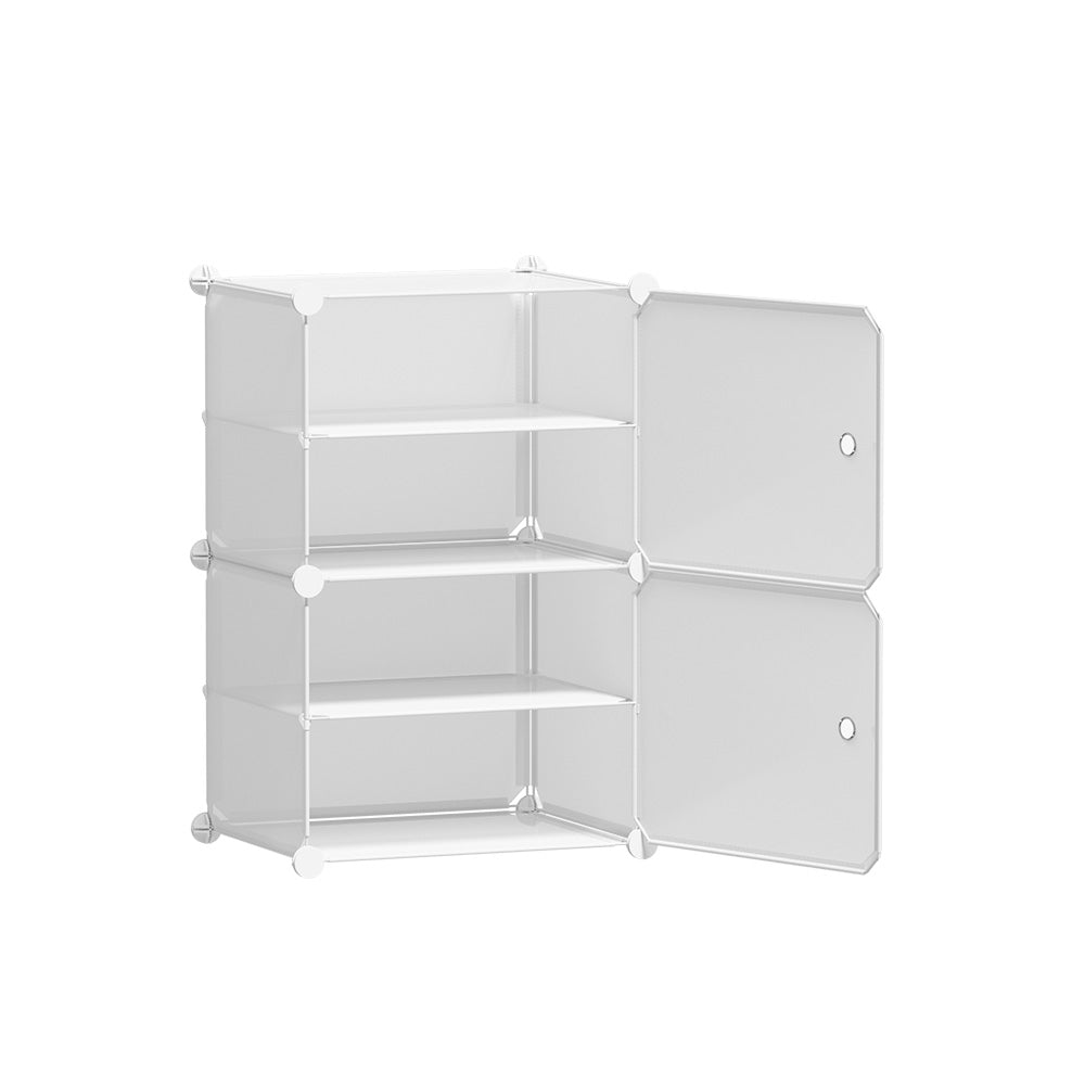 Artiss Shoe Cabinet 2 Cube Storage, Eco-Friendly, Water-Resistant, 40x30x62cm - SuperSaverAU - view 3