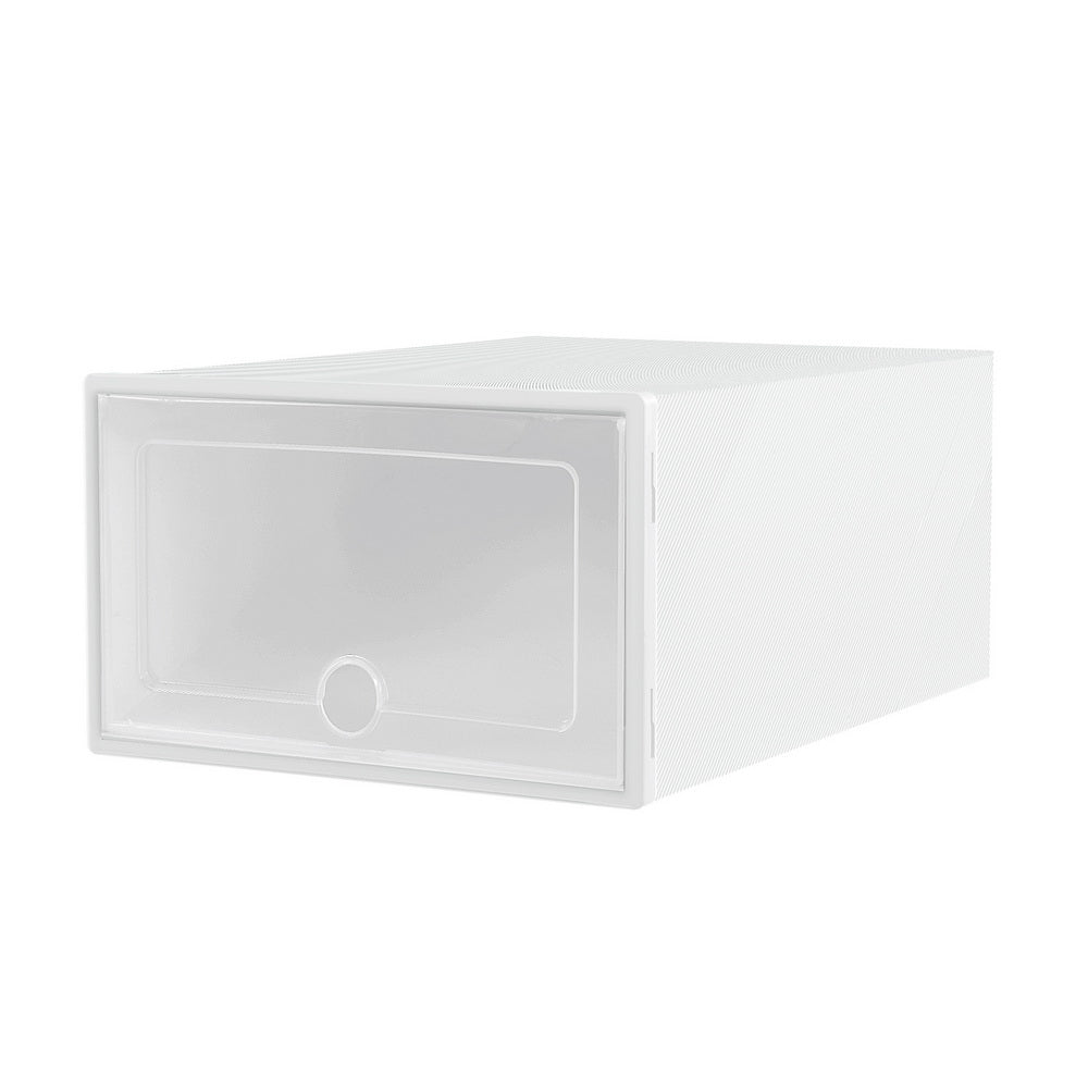 Artiss Abel Shoe Storage Boxes Set of 24, Foldable, Stackable, 33x23x14cm - SuperSaverAU - view 3