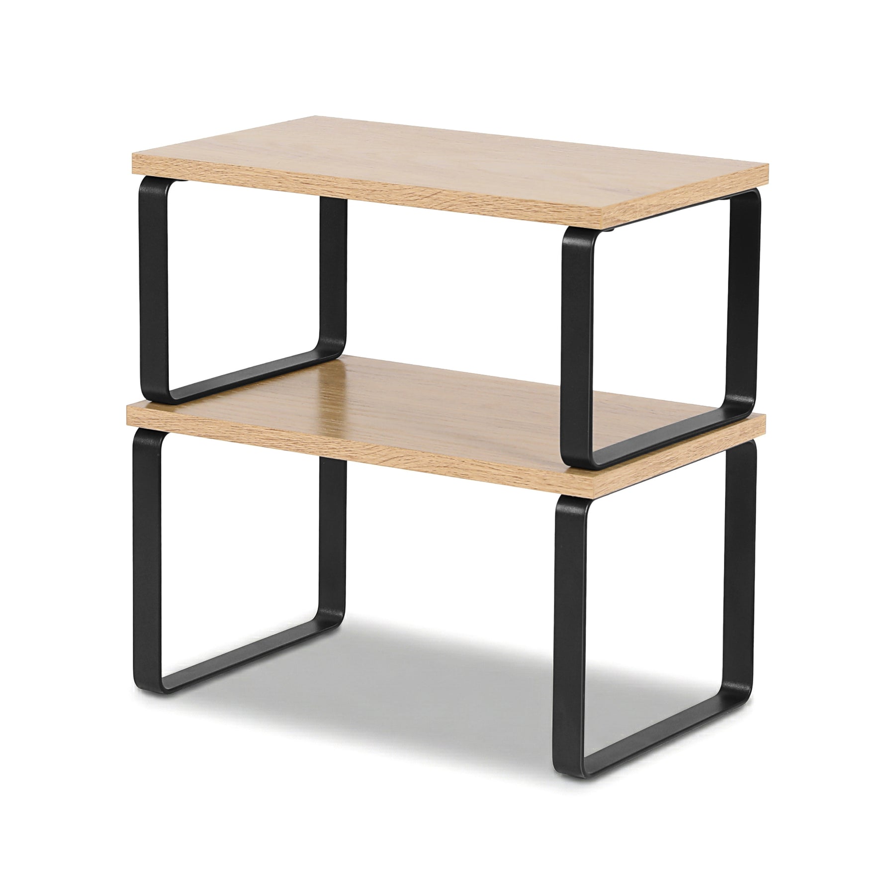 Cefito Kitchen Storage Shelf Organiser Set – Pine Wood 2 Pack