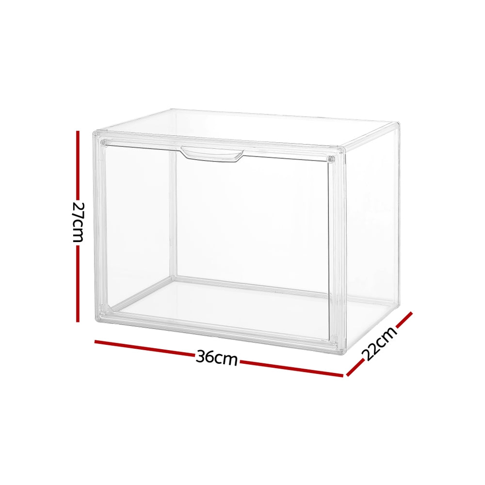 Artiss Clear Acrylic Display Case 36x22x27cm Dustproof Protection Box - SuperSaverAU - view 3