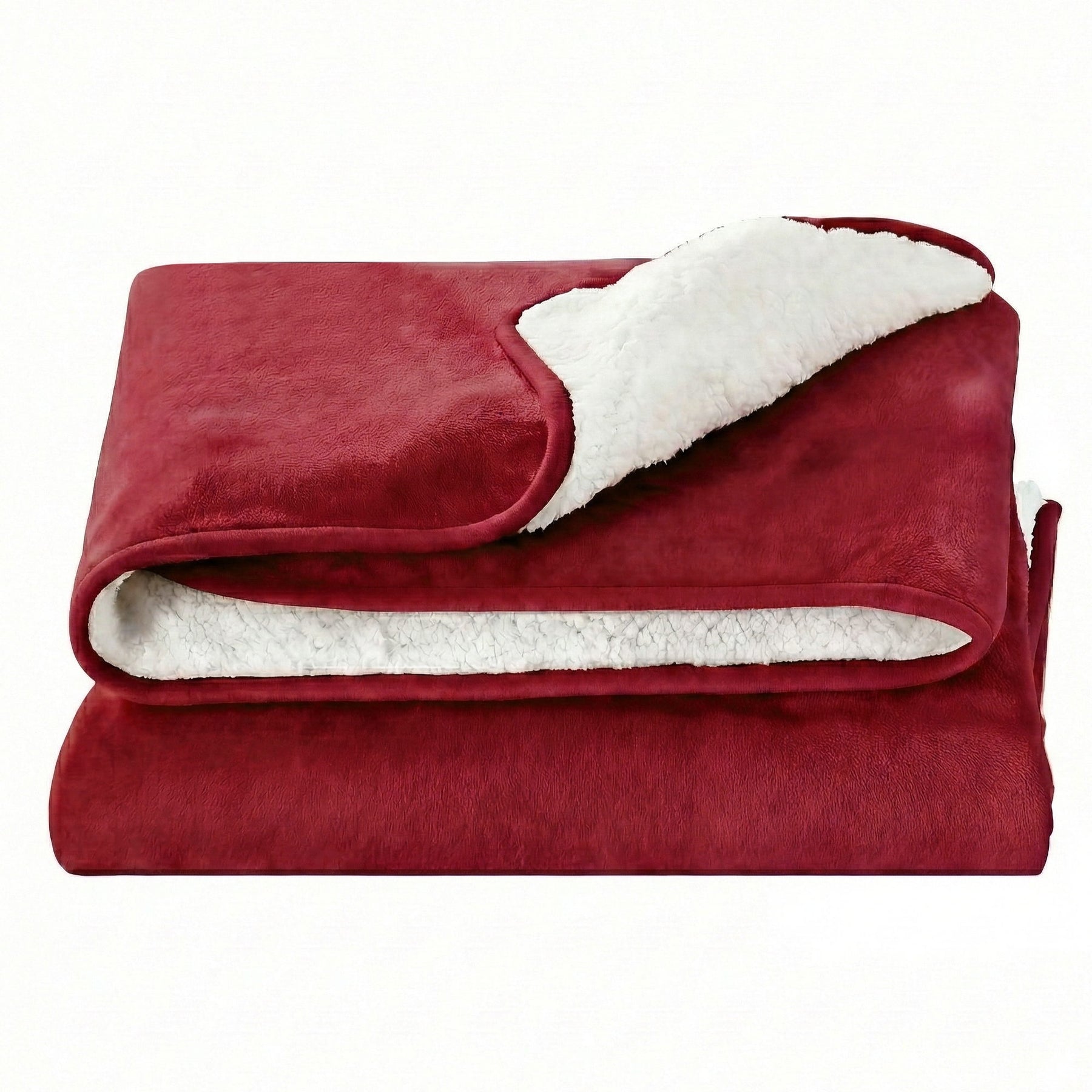 Giselle Bedding Electric Throw Rug – Burgundy 200 x 180cm, 9 Heat Settings