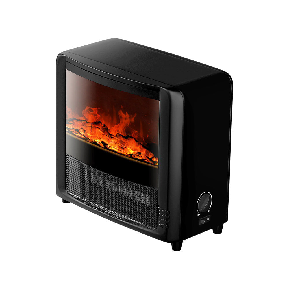 Devanti 2000W Electric Fireplace Heater - Black