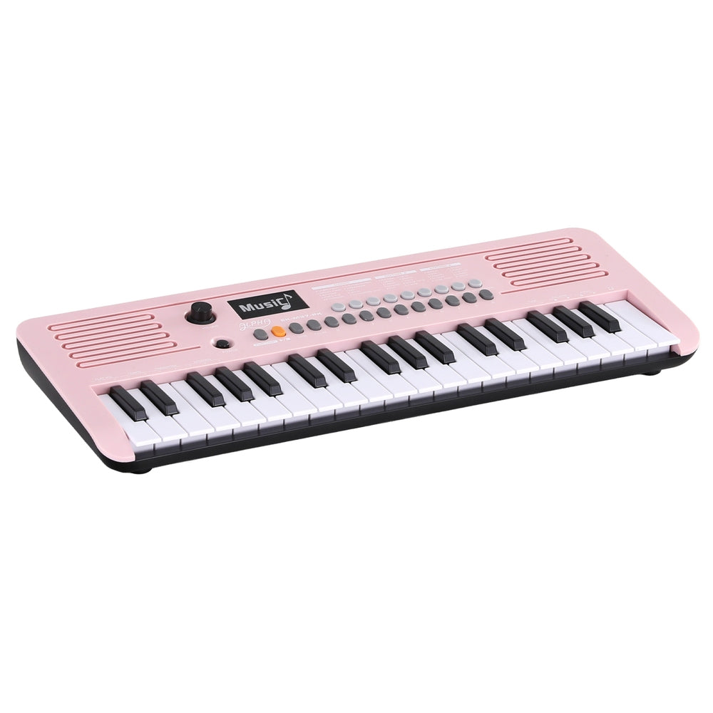 Alpha 37-Key Pink Digital Piano Keyboard for Kids with 3-Step Lesson Mode - SuperSaverAU - view 1