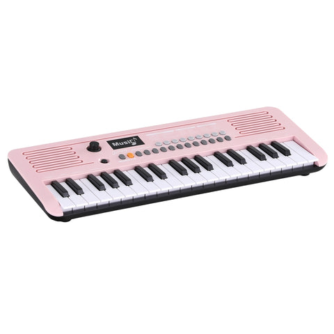Alpha 37-Key Pink Digital Piano Keyboard for Kids with 3-Step Lesson Mode - SuperSaverAU - view 1
