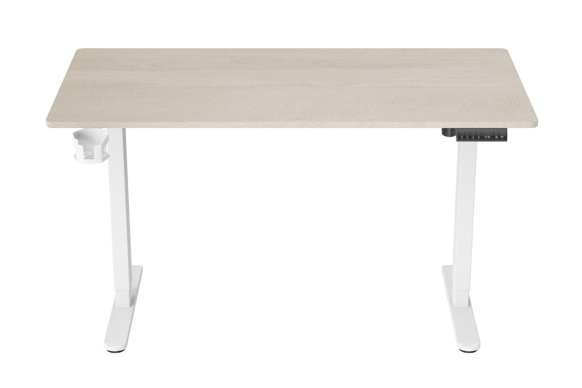 Ergolux Electric Standing Desk 140 x 70cm (Oak/White)