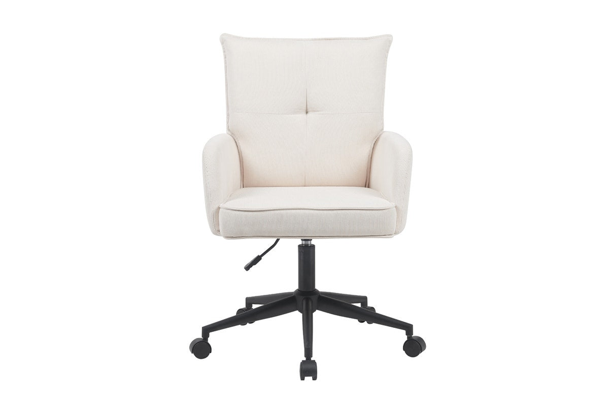 Ovela Betty Fabric Office Chair (Beige/Black)