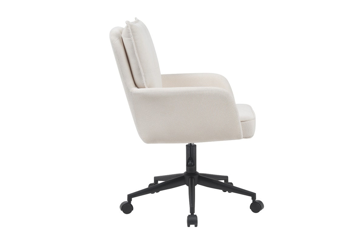 Ovela Betty Fabric Office Chair (Beige/Black)