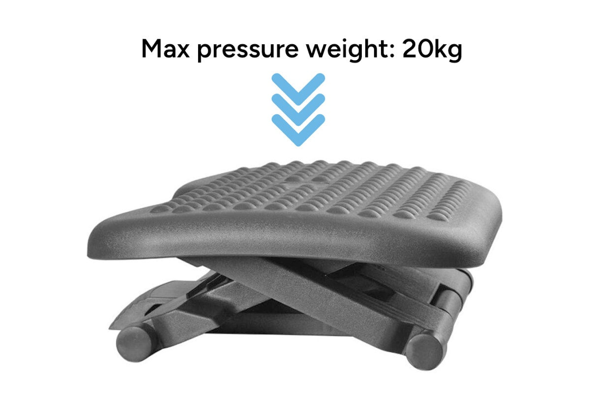 Ergolux Adjustable Under Desk Foot Rest (Black)