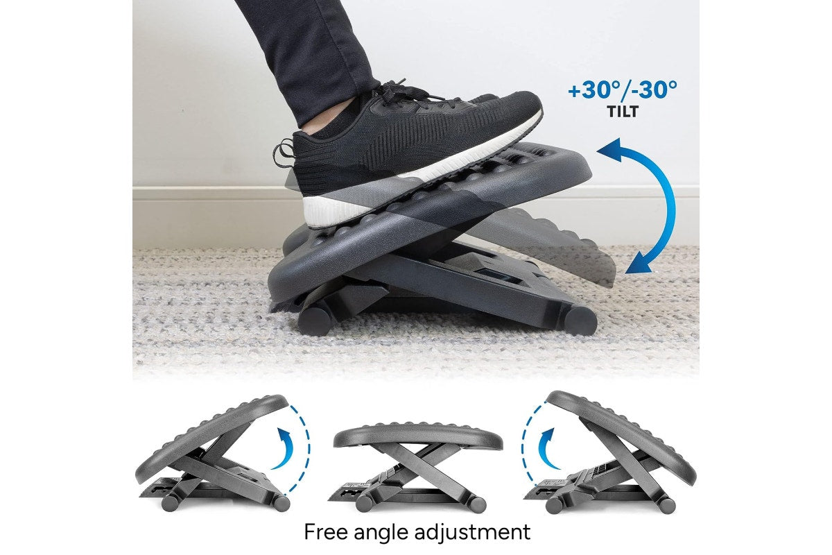 Ergolux Adjustable Under Desk Foot Rest (Black)