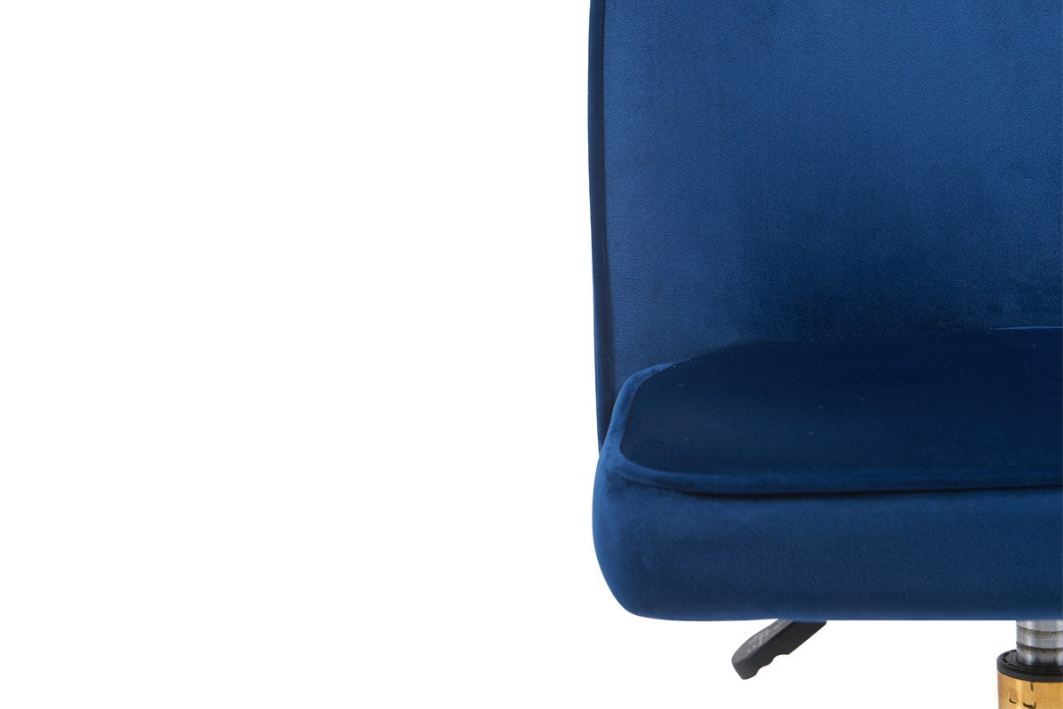 Ovela Monty Velvet Office Chair (Navy)