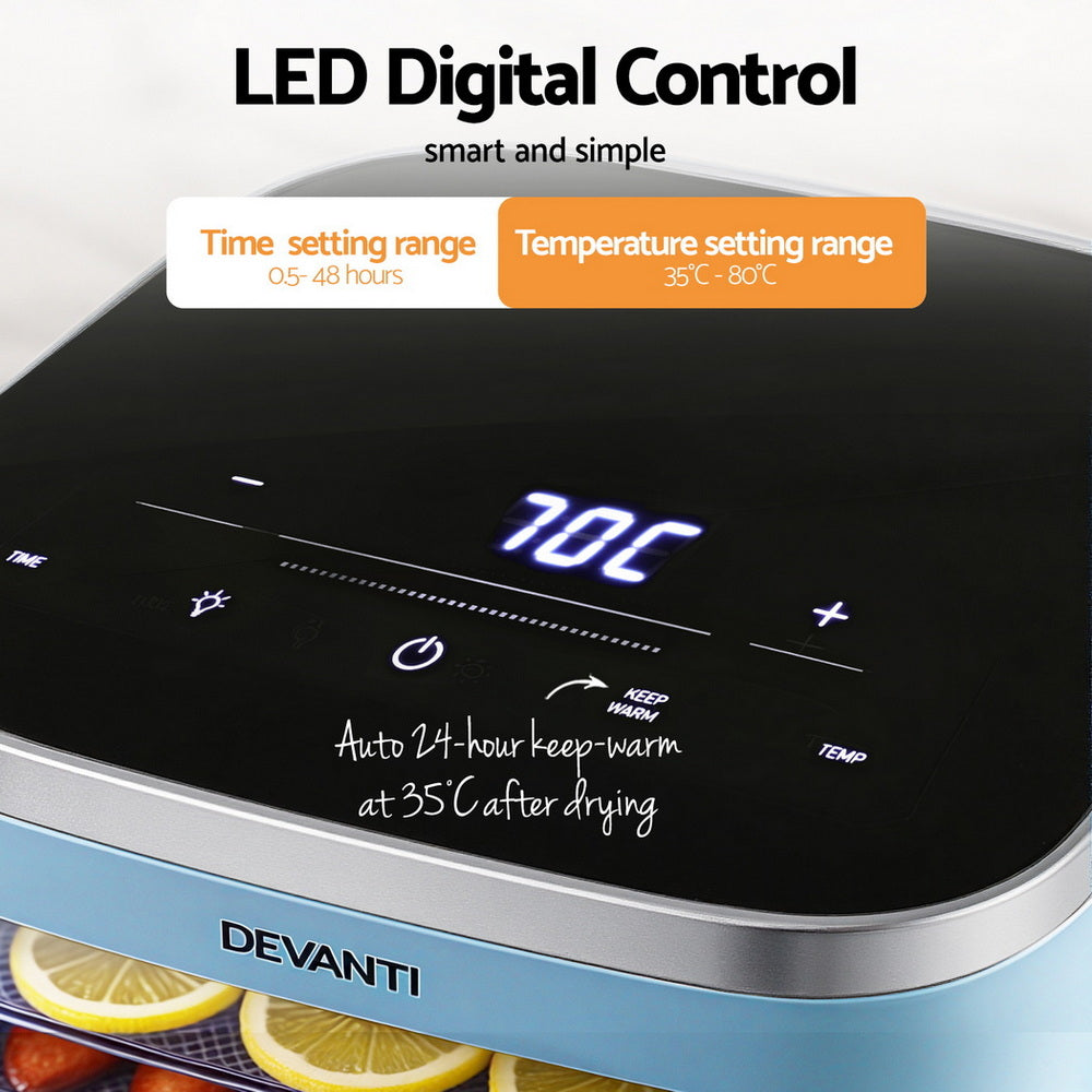 Devanti 5 Tray Mini Food Dehydrator 500W
