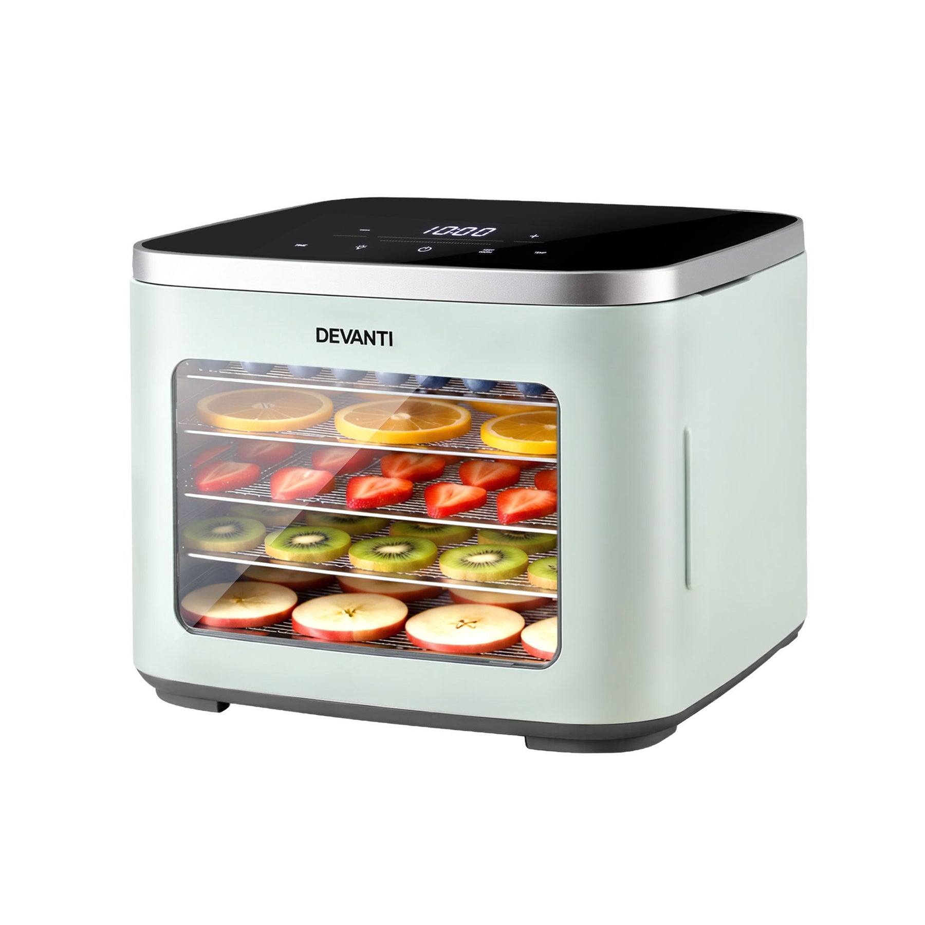 Devanti 5 Tray Mini Food Dehydrator Machine - Green