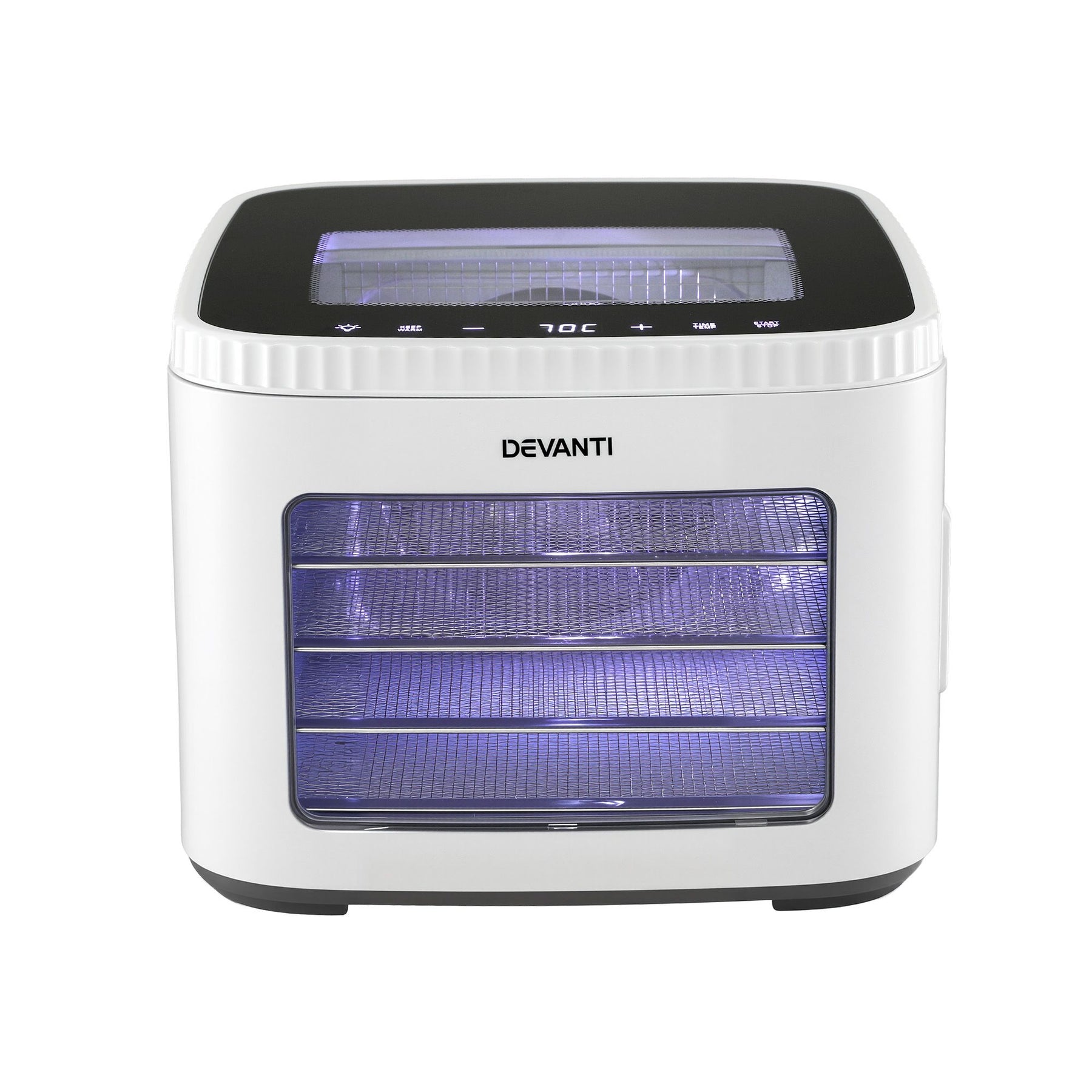 Devanti 5 Tray Mini Food Dehydrator Machine - White