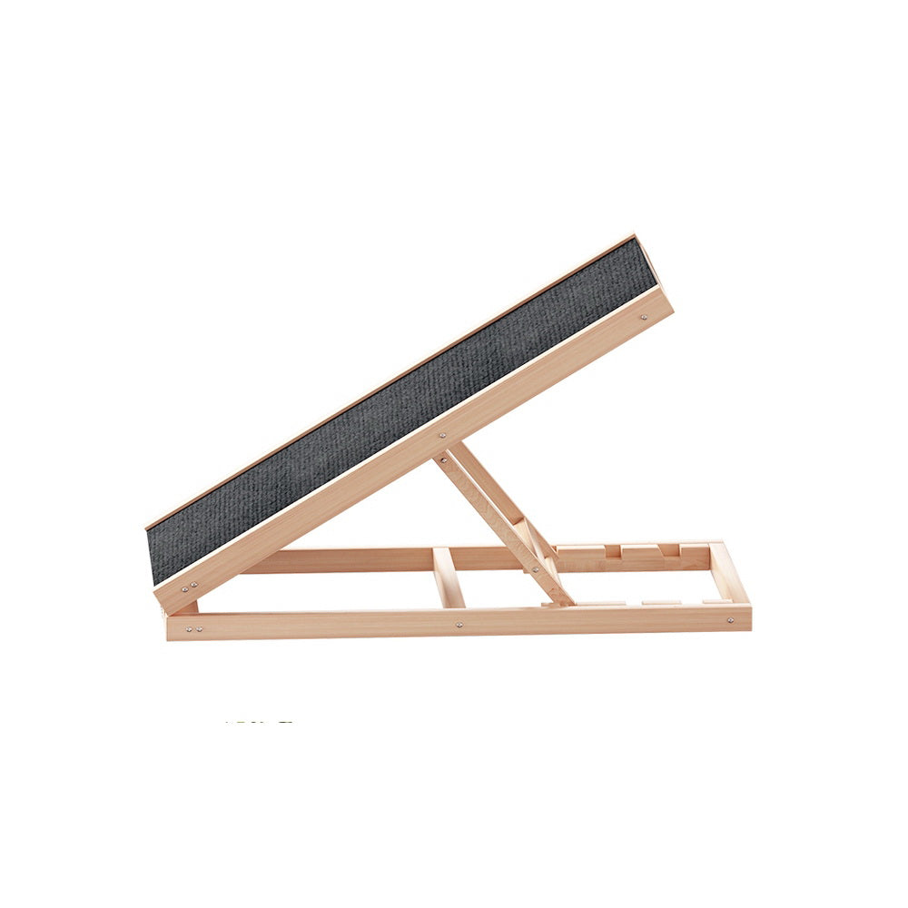 i.Pet Dog Ramp 70cm Adjustable Height Wooden Steps for Bed Sofa Car Foldable - SuperSaverAU - view 3