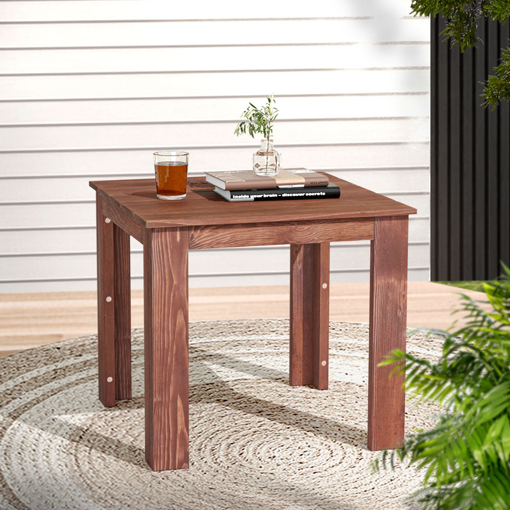 Gardeon Wooden Coffee Side Table Outdoor Furniture Brown - SuperSaverAU - view 7