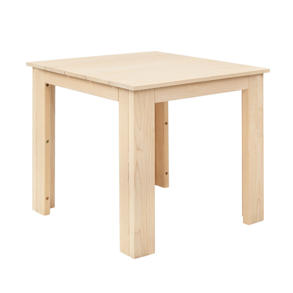 Gardeon Coffee Side Table Wooden Desk Outdoor Furniture Camping Garden Natural - SuperSaverAU - view 1
